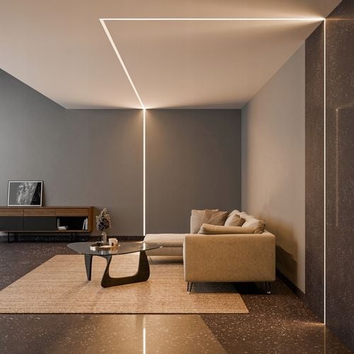 Profil LED aluminiowy do płyt GK gipsowych wpuszczany 2m regips na Arena.pl