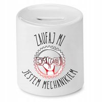 Skarbonka Mechanika Jestem Mechanikiem Prezent Z Nadrukiem Ze Zdjęciem