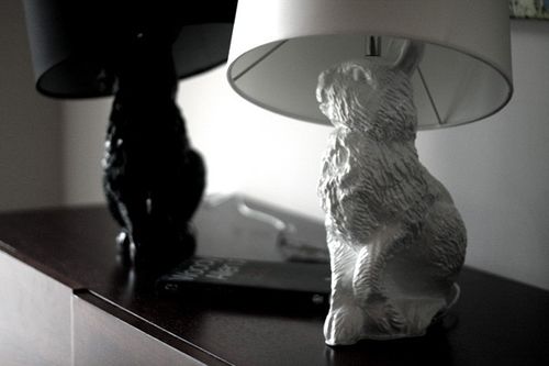 Lampa stołowa RABBIT UP - biała na Arena.pl