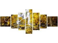 70CM 160CM ZEGAR 7 ELEME JESIENNY WODOSPAD DRUK OBRAZ