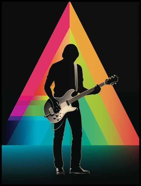 Plakat 75x100cm Pryzmat przez Gitarę zdjęcie 2