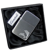 Zapalniczka Benzynowa z Grawerem Delfina