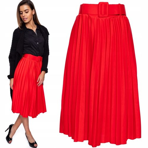 802___SPÓDNICA PLISOWANA PASEK GUMKA na Arena.pl