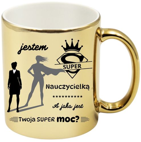 KUBEK ZŁOTY PREMIUM PREZENT DZIEŃ NAUCZYCIELA WYCHOWAWCZYNI NAUCZYCIELKI na Arena.pl