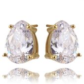 kolczyki ze stali szlachetnej pozłacanej 14k złotem kst2907b