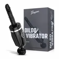 teazers thrusting silicone - model z funkcją wibracji i ruchu, czarny