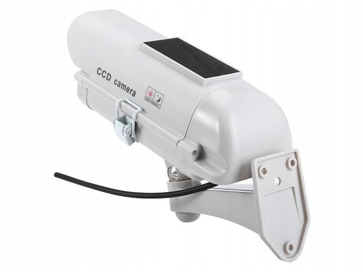 ATRAPA KAMERY CCTV SOLARNA MONITORING MIGAJĄCA DIODA LED KAMERA NA zdjęcie 2