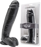 Duży Czarny Penis Gruby Trzon - Get Real 10"  26Cm