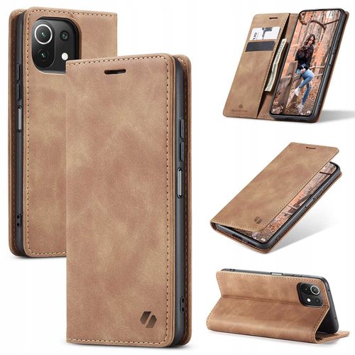 Spacecase Wallet Mi 11 Lite/5G Ne Light Brown na Arena.pl