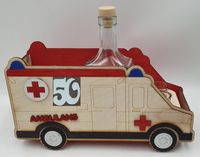 karafka ambulans + 6 kieliszków 50 urodziny
