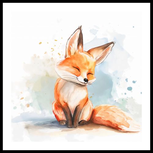 Plakat 70x70cm Zadowolony Lisek na Arena.pl