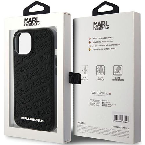 Etui Karl Lagerfeld do iPhone 15, iPhone 14, iPhone 13, Czarny na Arena.pl