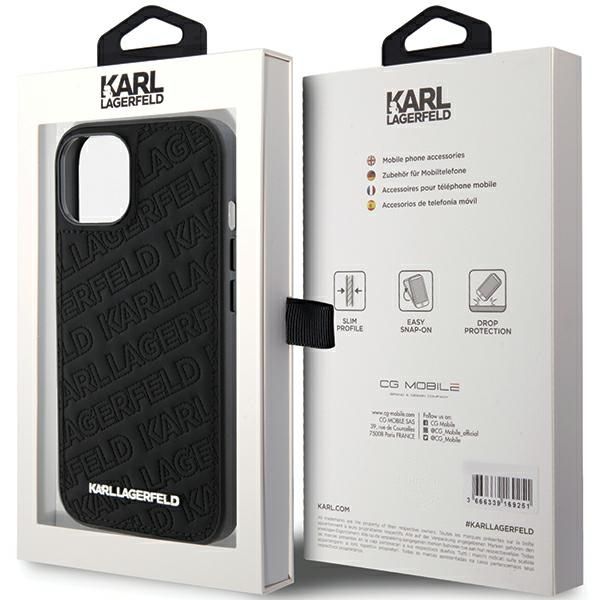 Etui Karl Lagerfeld do iPhone 15, iPhone 14, iPhone 13, Czarny zdjęcie 8