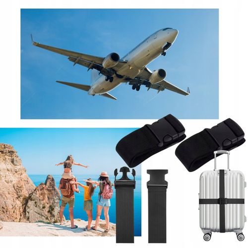 4x PASY DO WALIZKI TORBY ZABEZPIECZAJĄCE SPINAJĄCE BAGAŻ 5x180 cm na Arena.pl