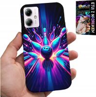 ETUI DO MOTOROLA MOTO G14 - KRĘGLE BOWLING STRIKE POKROWIEC, PLECKI
