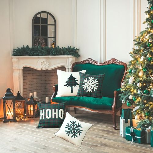 4x ZESTAW POSZEWKA NA PODUSZKĘ ŚWIĄTECZNA POSZEWKI ŚWIĄTECZNE Święta 45X45 na Arena.pl