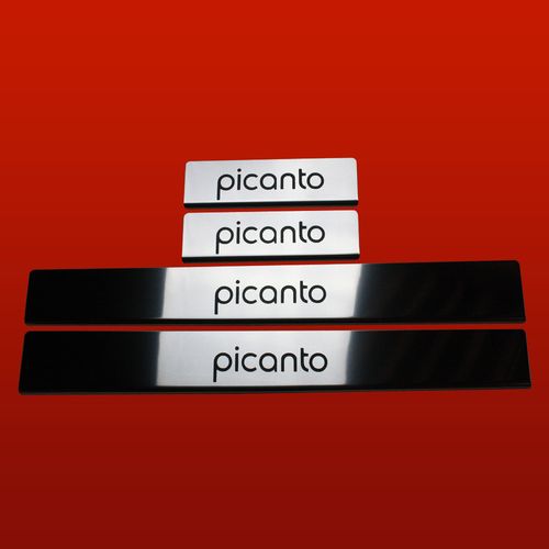 Listwa progowa KIA PICANTO MK2 Stal nierdzewna 304 połysk 4szt na Arena.pl