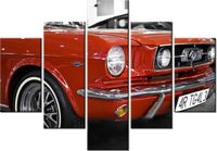 70 100CM OBRAZ 5 ELEM KLASYCZNY MUSTANG DRUK PŁÓTNO