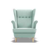 Fotel skandynawski, Myso 81x95x102 cm, błękitny | TYLETEGOTU