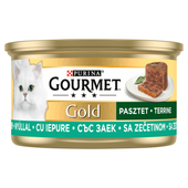 Gourmet Gold Karma dla kotów pasztet z kawałkami królika 85 g