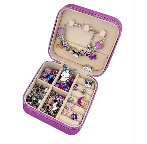 ZESTAW KUROMI DO ROBIENIA BRANSOLETEK NASZYJNIKÓW CHARMS HELLO KITTY na Arena.pl