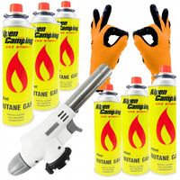 Mini Palnik Gazowy z Ceramiką Opalarka Lutownica Kartusz 6 x Gaz