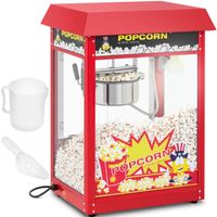 maszyna urządzenie do prażenia popcornu retro teflon 1600 w 5-6 kg/h