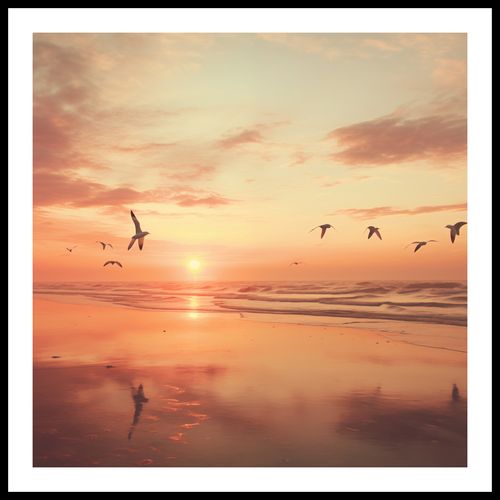 Plakat 80x80cm Spokojna Przystań na Arena.pl