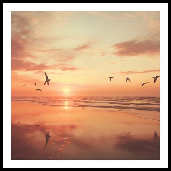 Plakat 80x80cm Spokojna Przystań zdjęcie 3