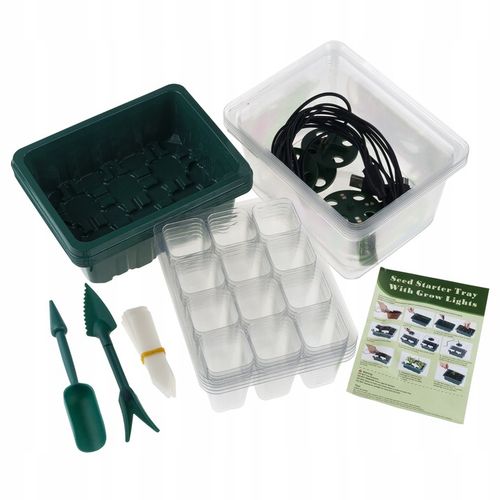 PROPAGATOR ELEKTRYCZNY ZESTAW 5 MINISZKALRNI OŚWIETLENIE LED PANEL WZROSTU na Arena.pl