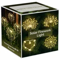 Lampa solarna zewnętrzna ogrodowa LED dmuchawiec Fajerwerki FIREWORKS XL
