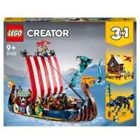 LEGO Creator 3 w 1 31132 Statek wikingów i wąż z Midgardu