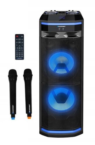 GŁOŚNIK BLAUPUNKT PS11DB BLUETOOTH KARAOKE 2MIK PILOT 1200W+ Głośnik PRIME3 na Arena.pl