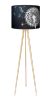 Lampa podłogowa - trójnóg drewniana duża - Sen nocy letniej