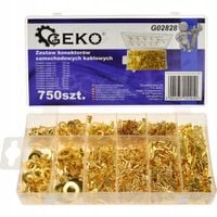 Zestaw konektorów samochodowych GEKO 750 szt. kablowe mix G02828