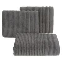 Ręcznik frotte z bordiurą SAMMY 30X50 stalowy