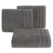 Ręcznik frotte z bordiurą SAMMY 30X50 stalowy
