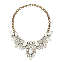 naszyjnik kolia diadem biały n73b