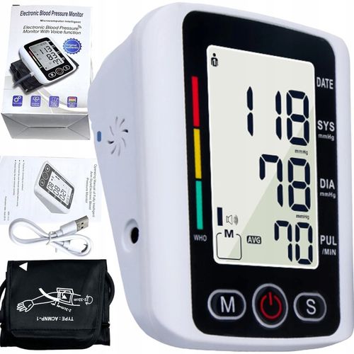 CIŚNIENIOMIERZ NARAMIENNY ELEKTRONICZNY DUŻY WYŚWIETLACZ LED 22-32CM na Arena.pl