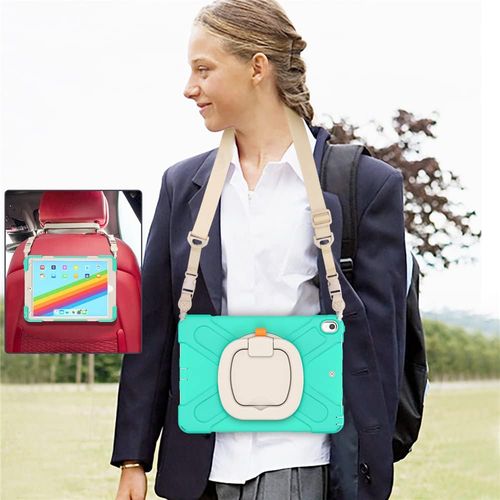 Etui do iPad 9/8/7 10.2" Pancerne z Obrotową Podstawką Miętowe na Arena.pl