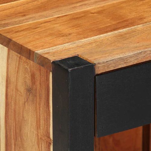 Szafka Nocna 2 pcs Brązowy 40 x 35 x 50 cm lite drewno akacjowe na Arena.pl