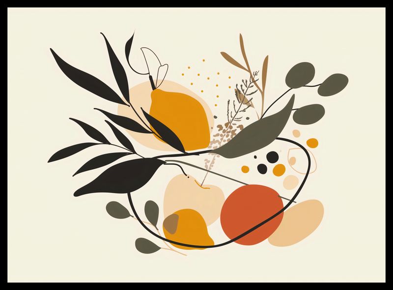 Plakat 55x40cm Botaniczny Wir zdjęcie 2