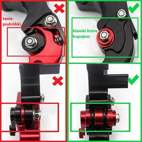 Klamki CNC ŁAMANE REGULOWANE, Kawasaki Z750R, Z 750R, 2011-2013r. na Arena.pl