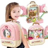 KRÓLIK W PLECAKU 3W1 FARMA DOMEK OGRÓDEK WOOPIE