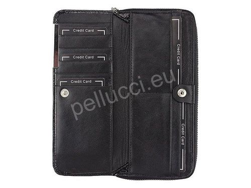 Portfel damski skórzany PELLUCCI GF111 Czerwony na Arena.pl