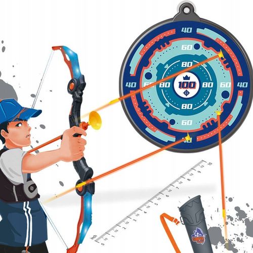 ZESTAW ŁUCZNIKA LED ŚWIECĄCY ŁUK Dla Dzieci STRZAŁY TARCZA Światła Dźwięki na Arena.pl