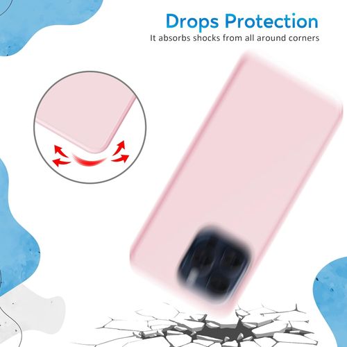 Etui iPhone 15 Pro różowe matowe TPU smukłe silikonowe case na Arena.pl