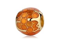 Pozłacany srebrny charms do pandora beczka beczułka miodu honey srebro 925 QS0053