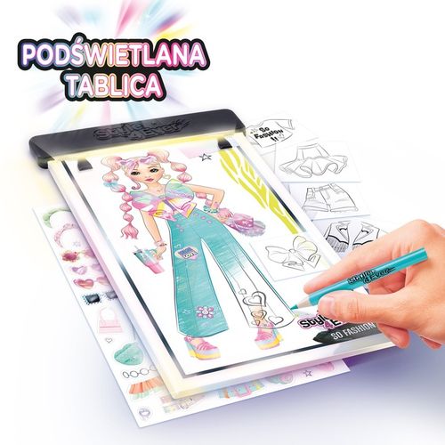 PROJEKT MODA ZESTAW KREATYWNY PODŚWIETLANA TABLICA DO PROJEKTOWANIA EPEE na Arena.pl