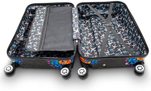 walizki zestaw butterfly czarne na Arena.pl